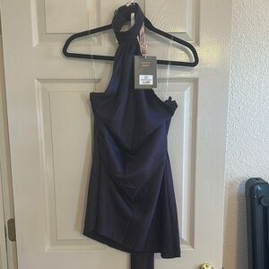 House of CB Purple Backless Dress